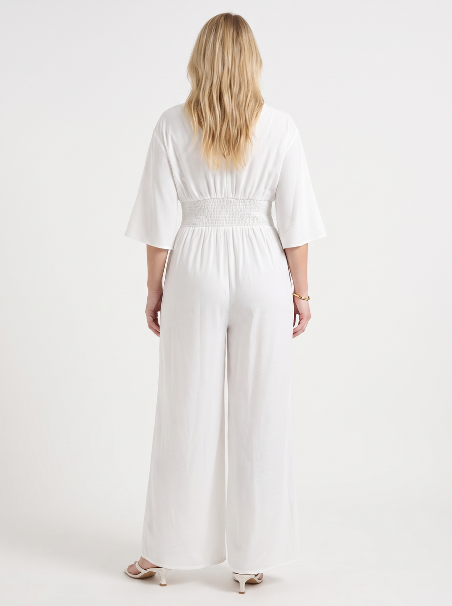 Mariska Kimono Sleeve Wrap Jumpsuit