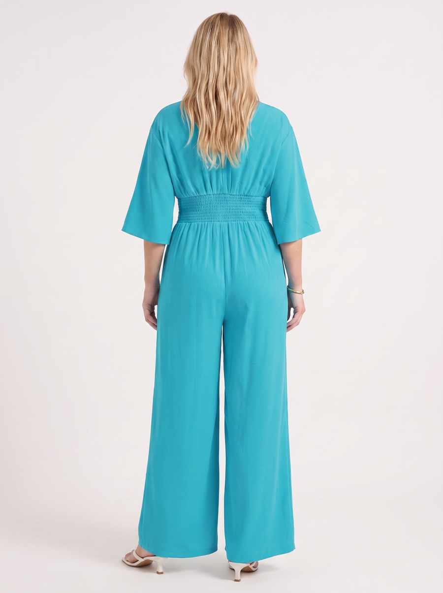 Mariska Kimono Sleeve Wrap Jumpsuit