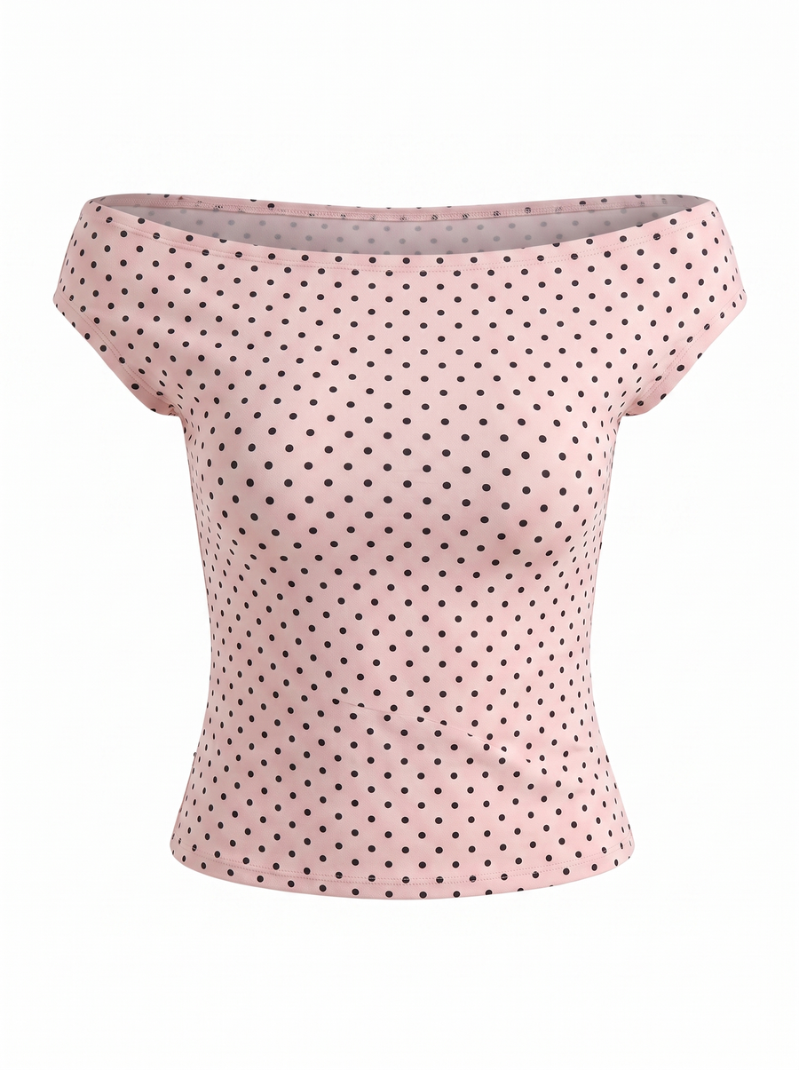 Brielle Printed Off Shoulder Top