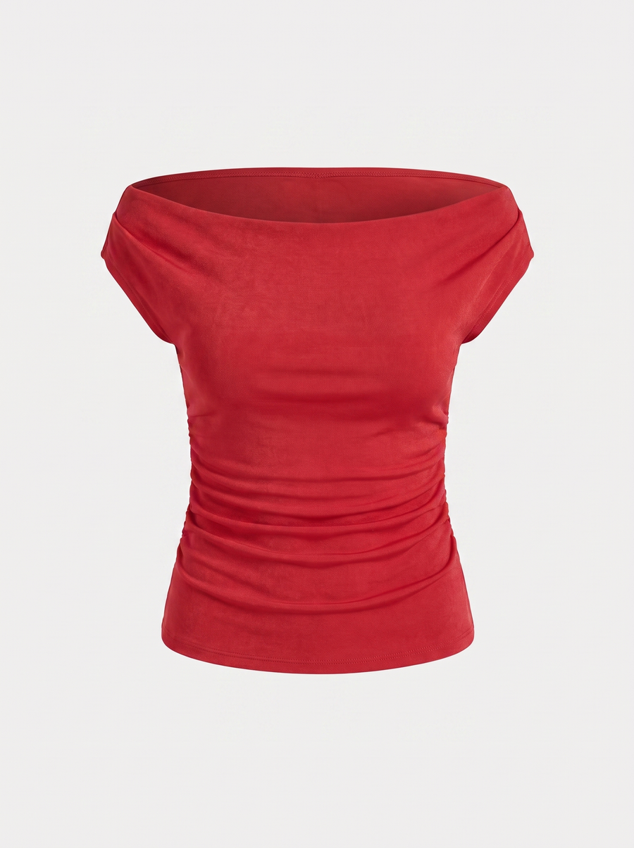 Brielle Printed Off Shoulder Top