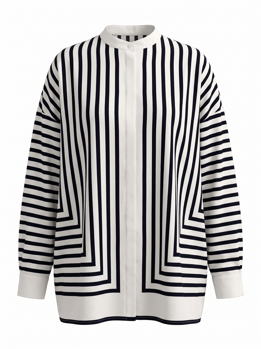 Mae Striped Knit Cardigan