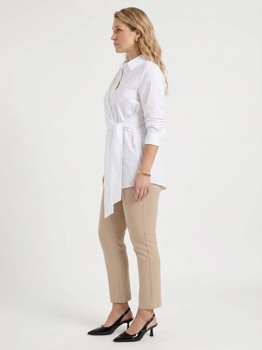 Bee Tie Front Button Blouse