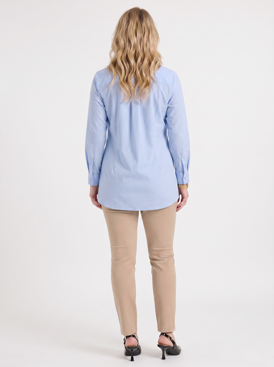 Bee Tie Front Button Blouse