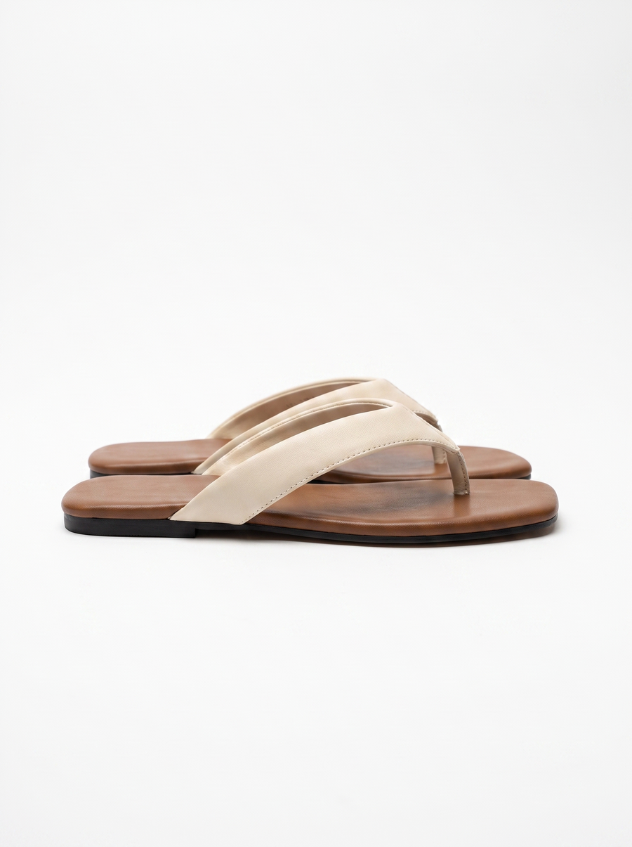 Trisha Square Toe Flip Flops