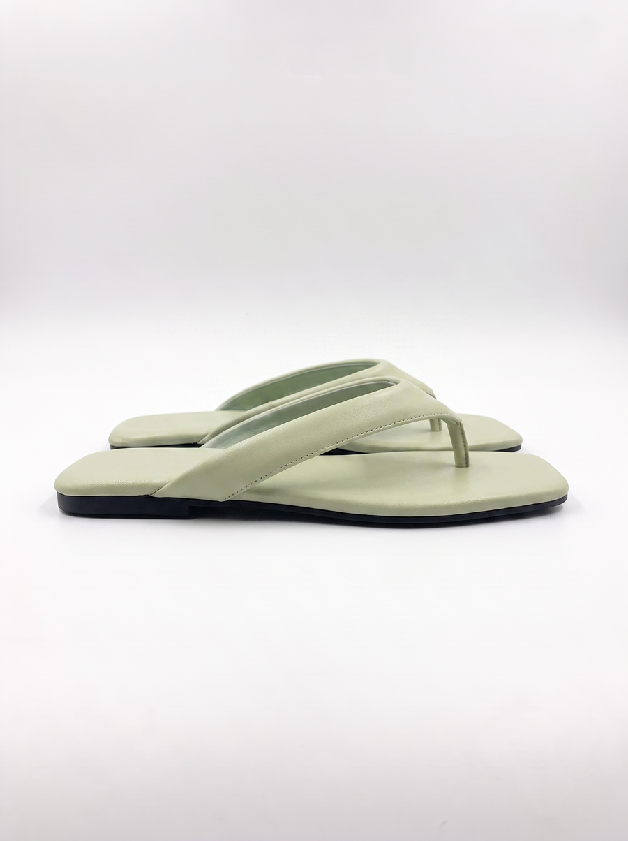 Trisha Square Toe Flip Flops