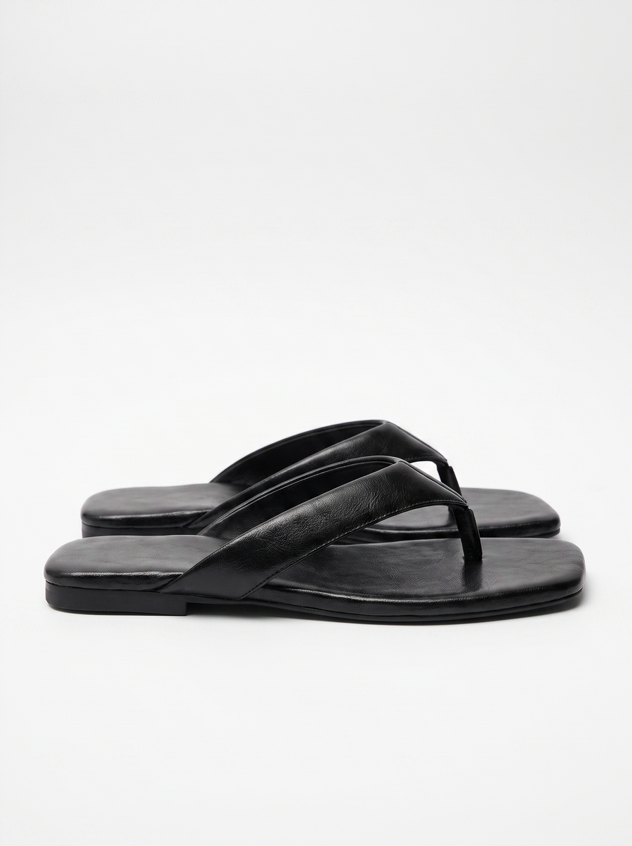 Trisha Square Toe Flip Flops