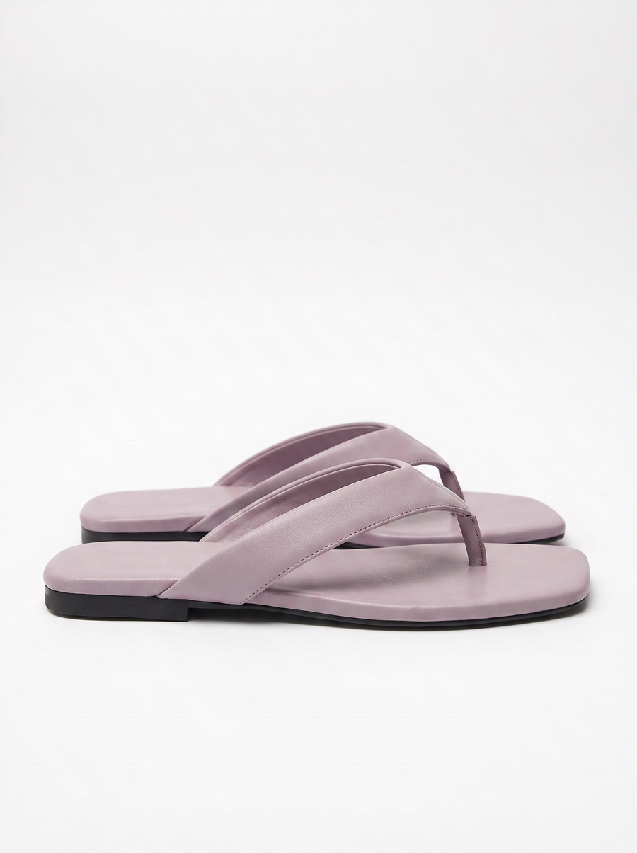 Trisha Square Toe Flip Flops