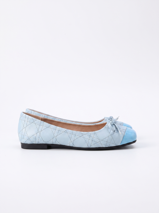 Queenie Patent Cap Toe Ballet Flats