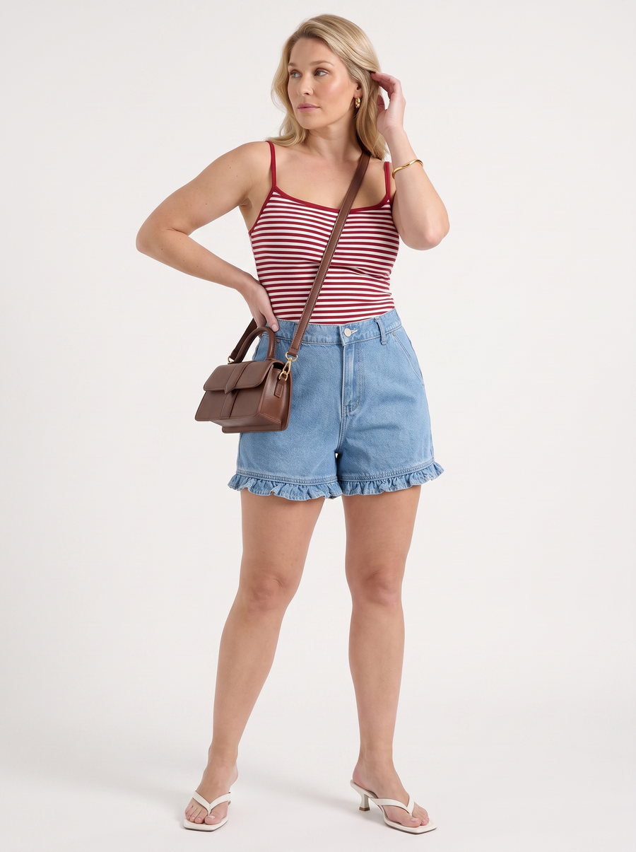 Zinnia Striped Spaghetti Strap Top