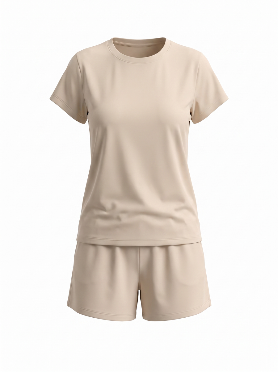 Zenia T Shirt and Shorts Lounge Set