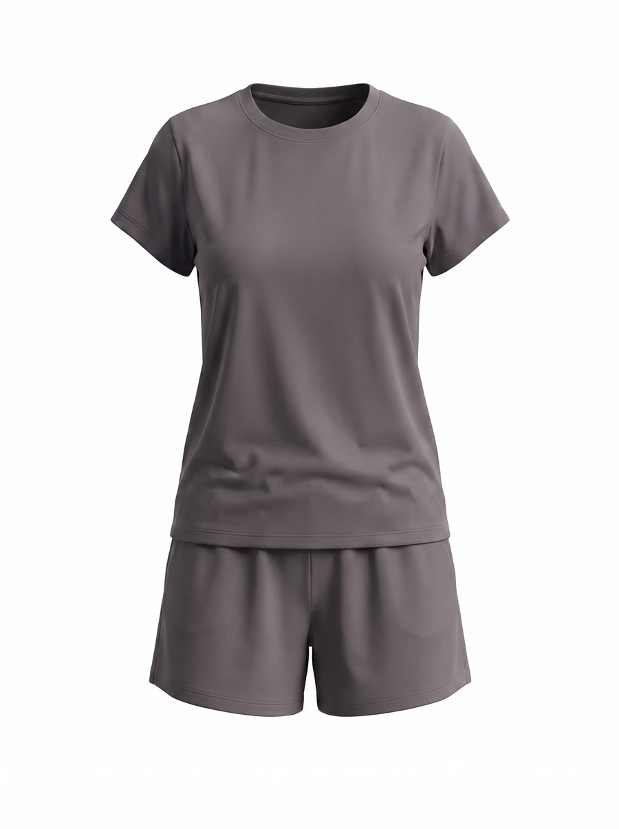 Zenia T Shirt and Shorts Lounge Set