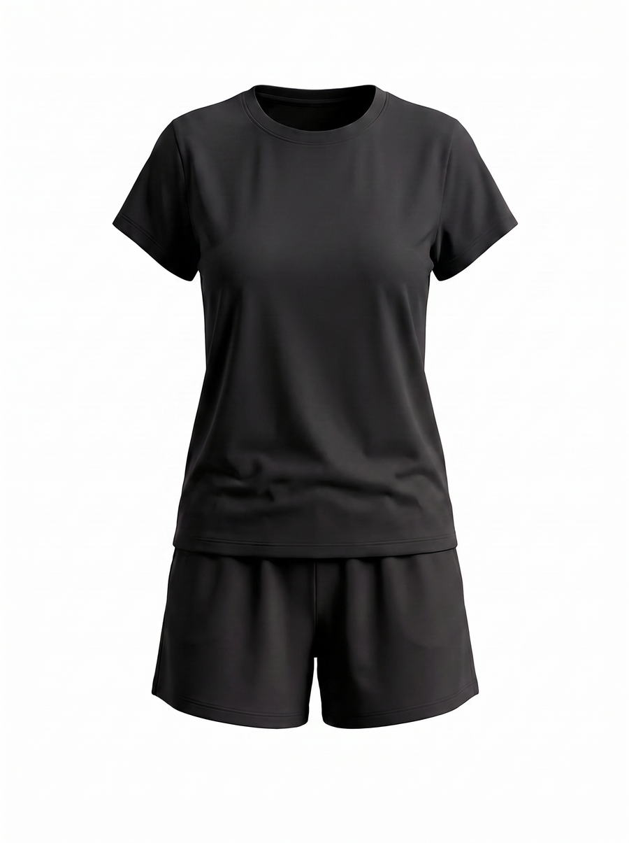 Zenia T Shirt and Shorts Lounge Set