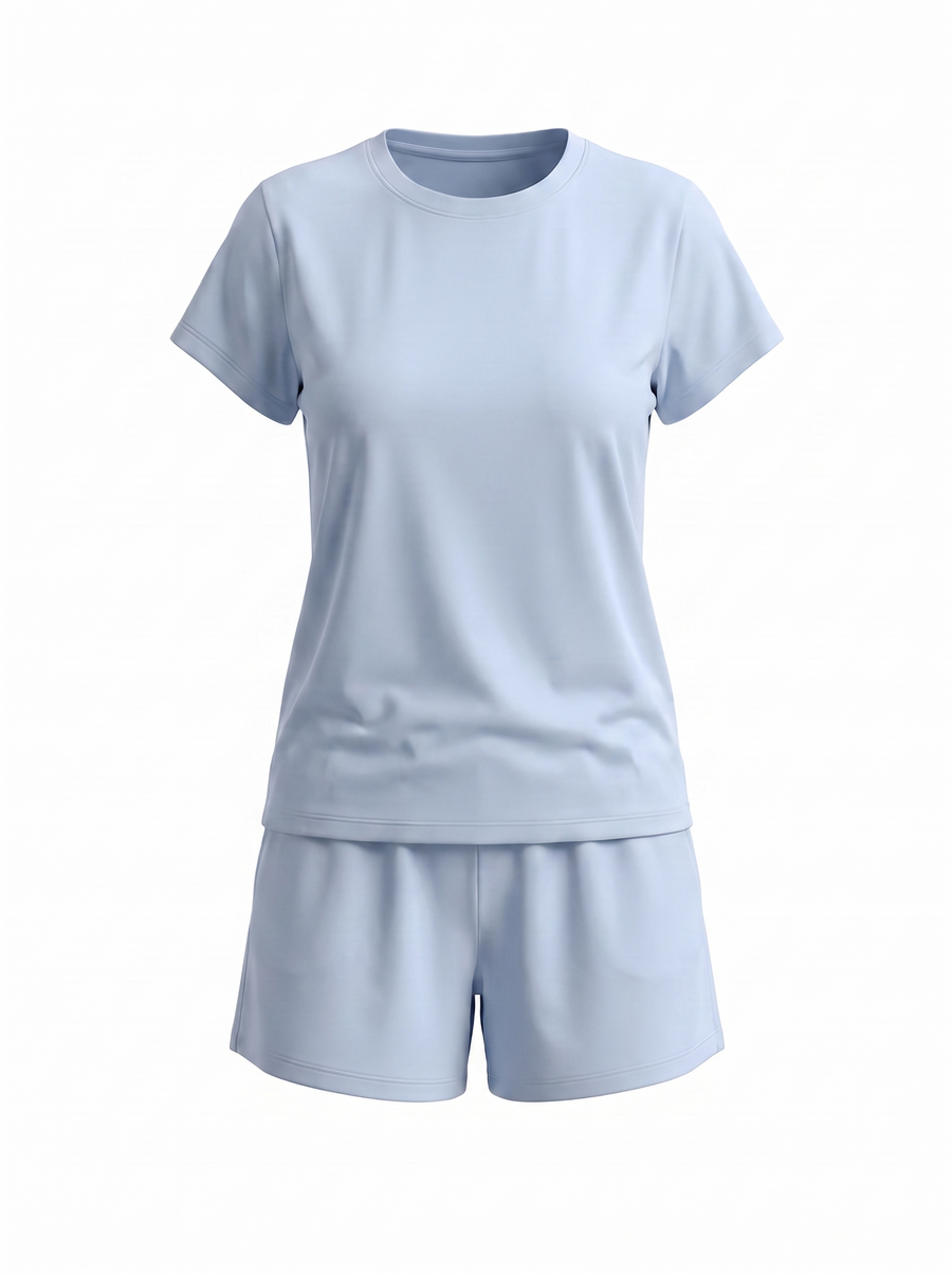Zenia T Shirt and Shorts Lounge Set