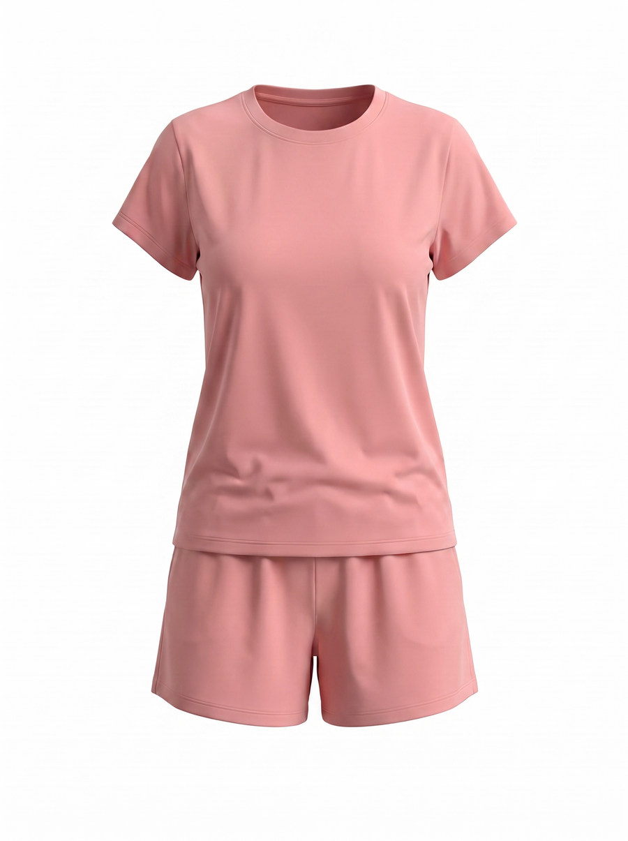 Zenia T Shirt and Shorts Lounge Set
