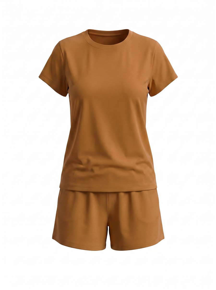 Zenia T Shirt and Shorts Lounge Set