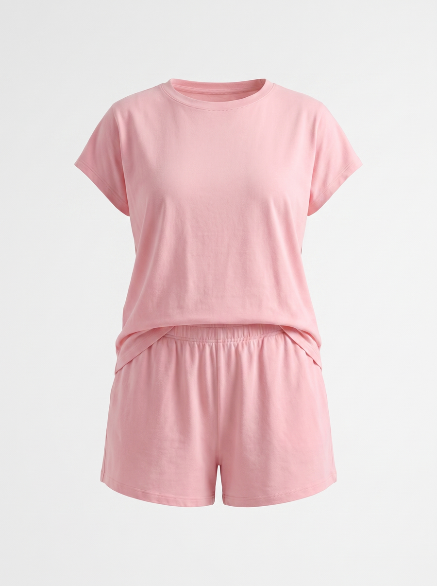 Zenia T Shirt and Shorts Lounge Set