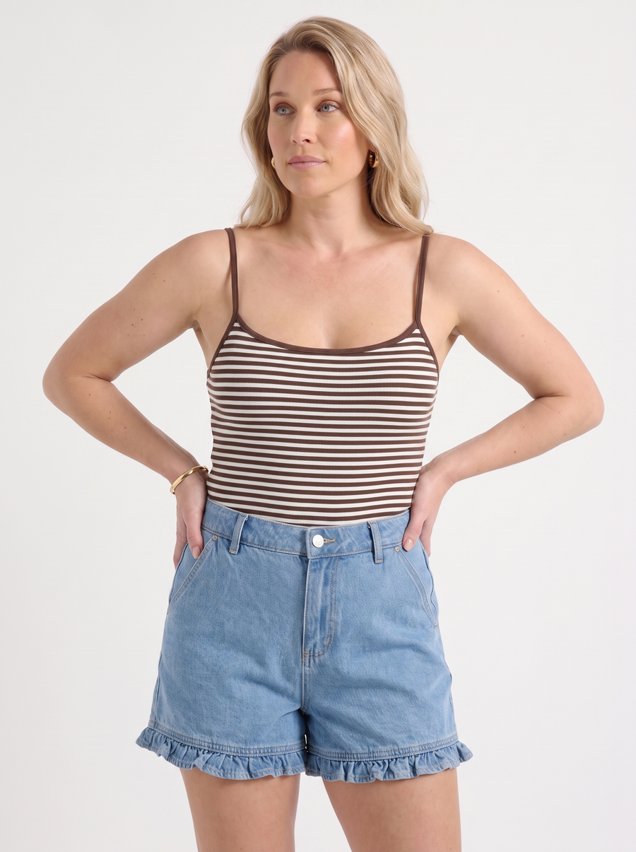 Zinnia Striped Spaghetti Strap Top