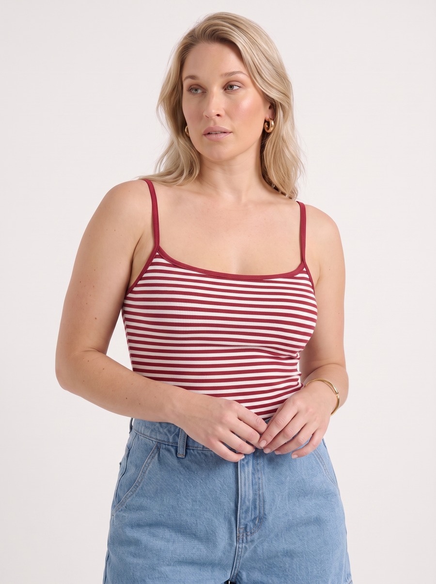 Zinnia Striped Spaghetti Strap Top