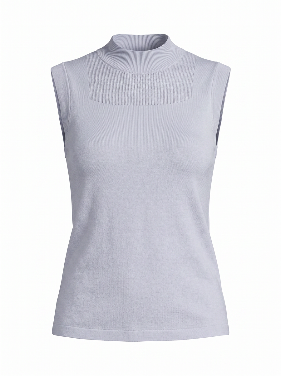 Gemma Mesh Panel Ribbed Top
