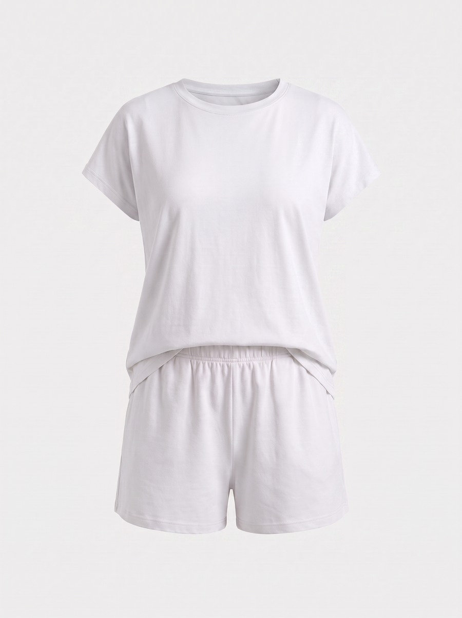 Zenia T Shirt and Shorts Lounge Set