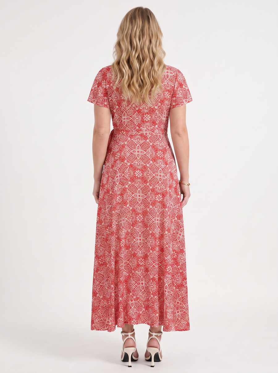 Sorina Graphic Print Wrap Maxi Dress