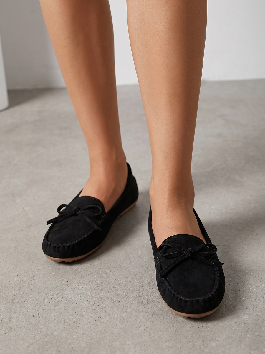 Ally Bow Detail Moccasins