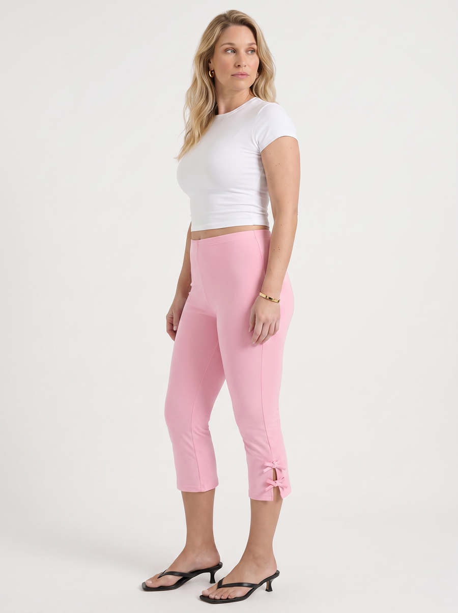 Jill Bow Detail Capri Pants