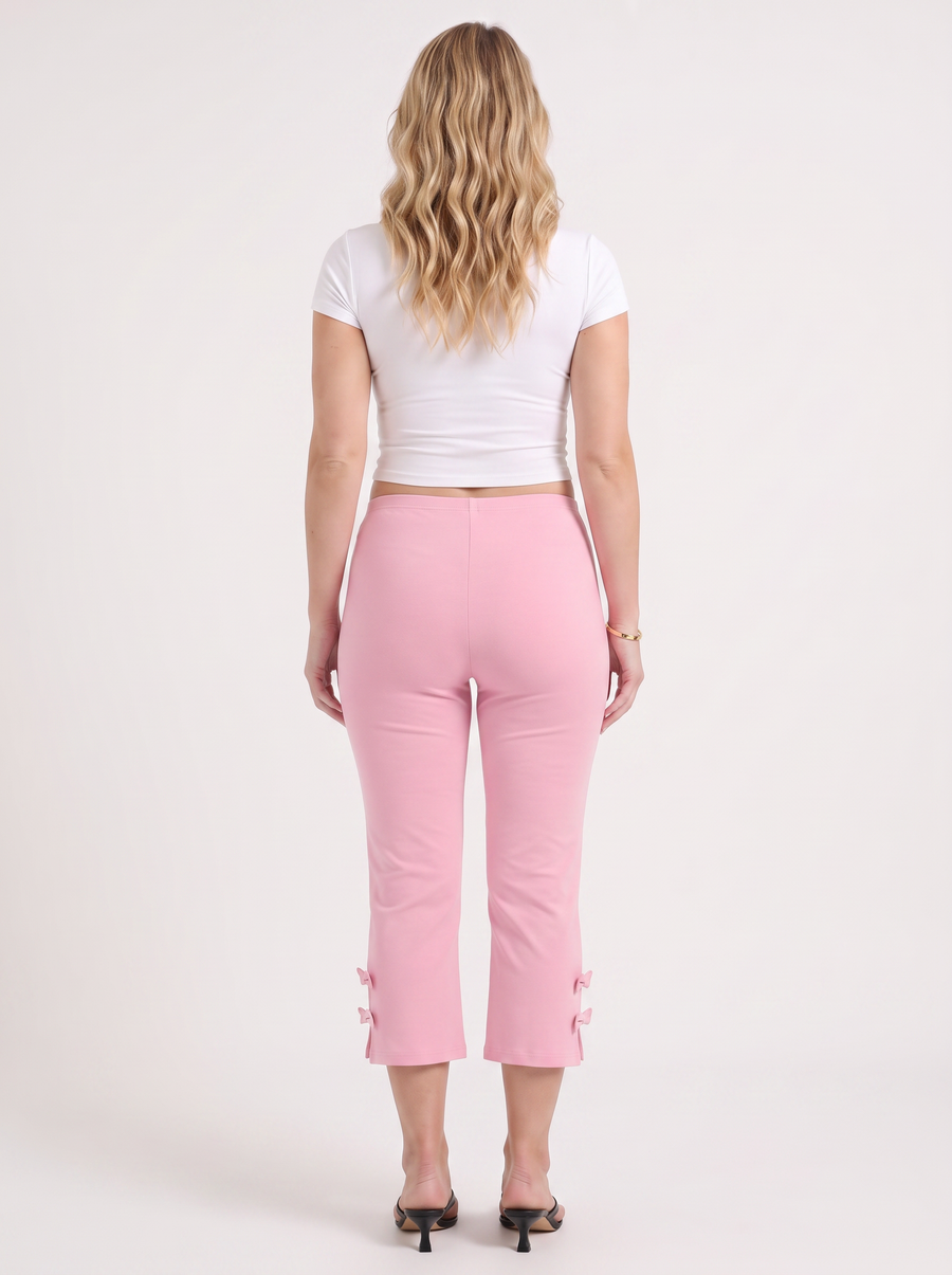 Jill Bow Detail Capri Pants