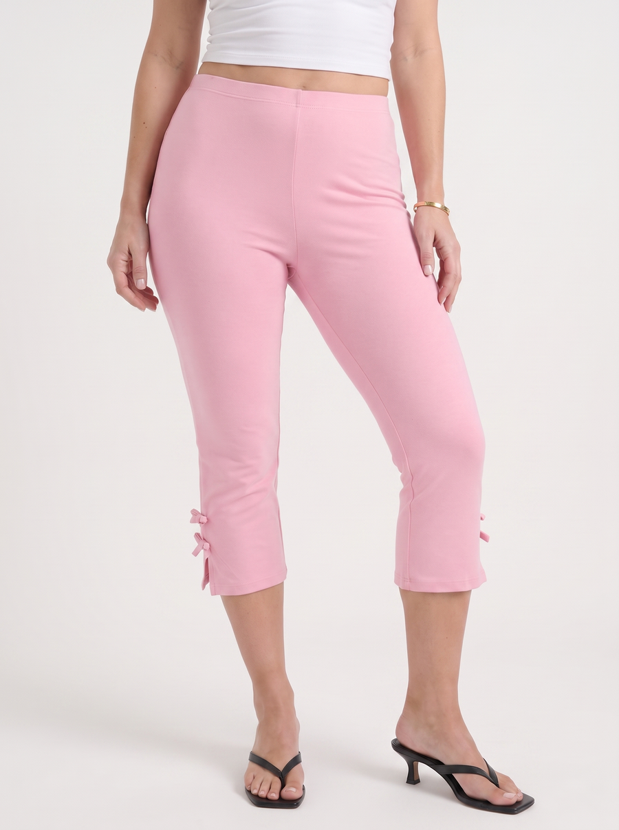 Jill Bow Detail Capri Pants