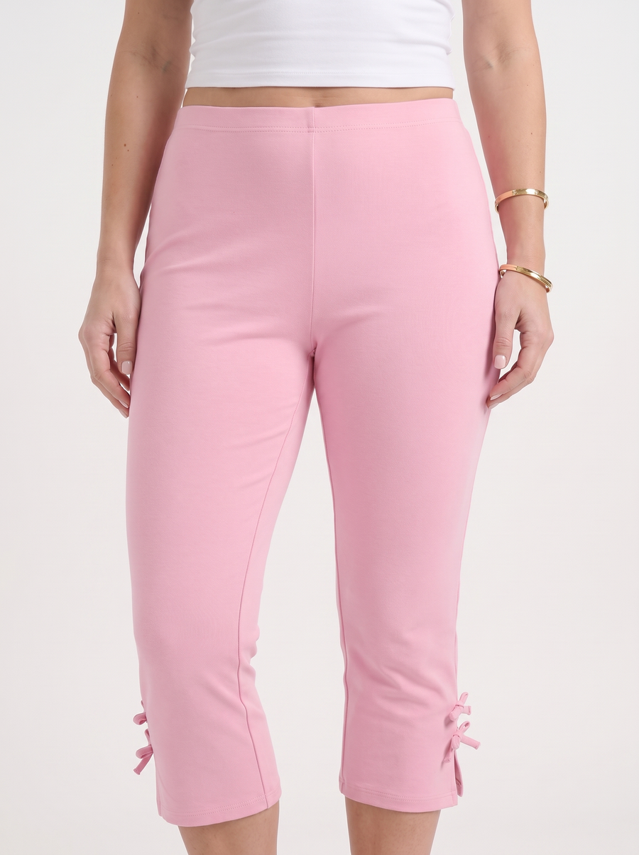 Jill Bow Detail Capri Pants