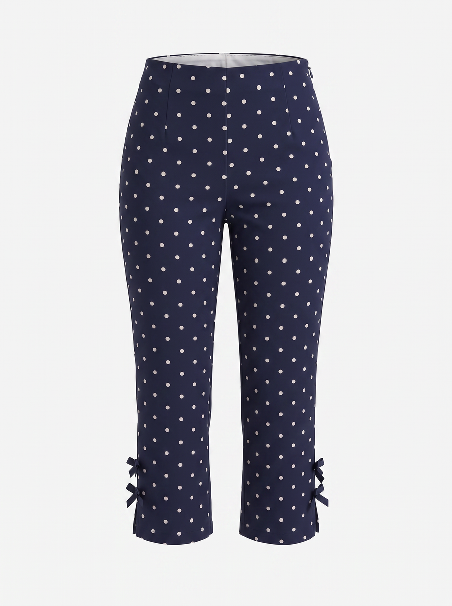 Jill Bow Detail Capri Pants