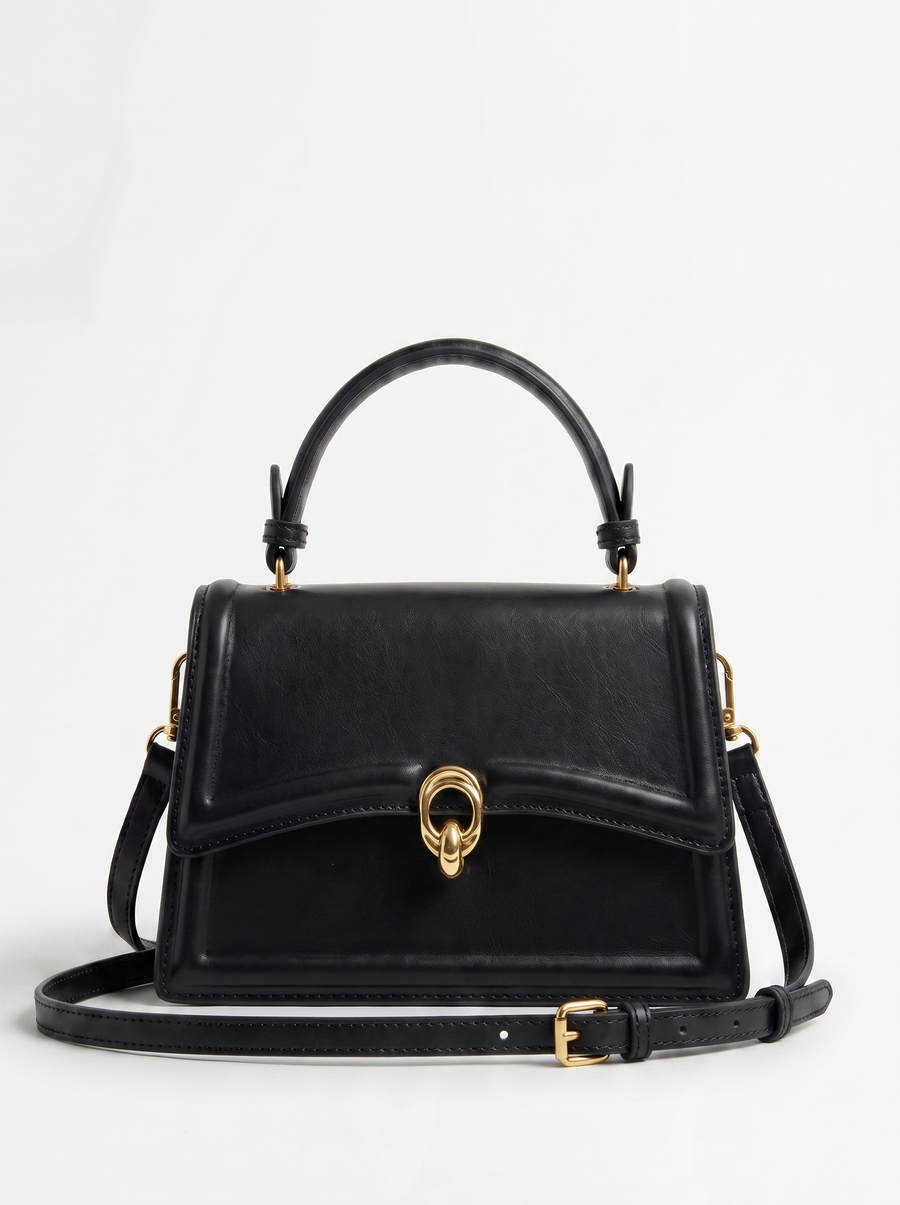 Sabella Gold Ring Flap Handbag