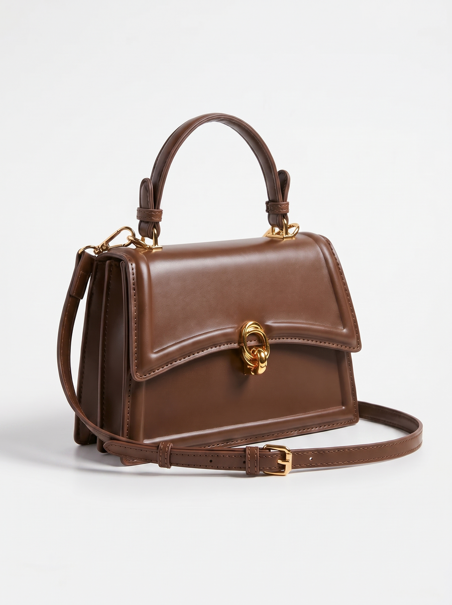 Sabella Gold Ring Flap Handbag