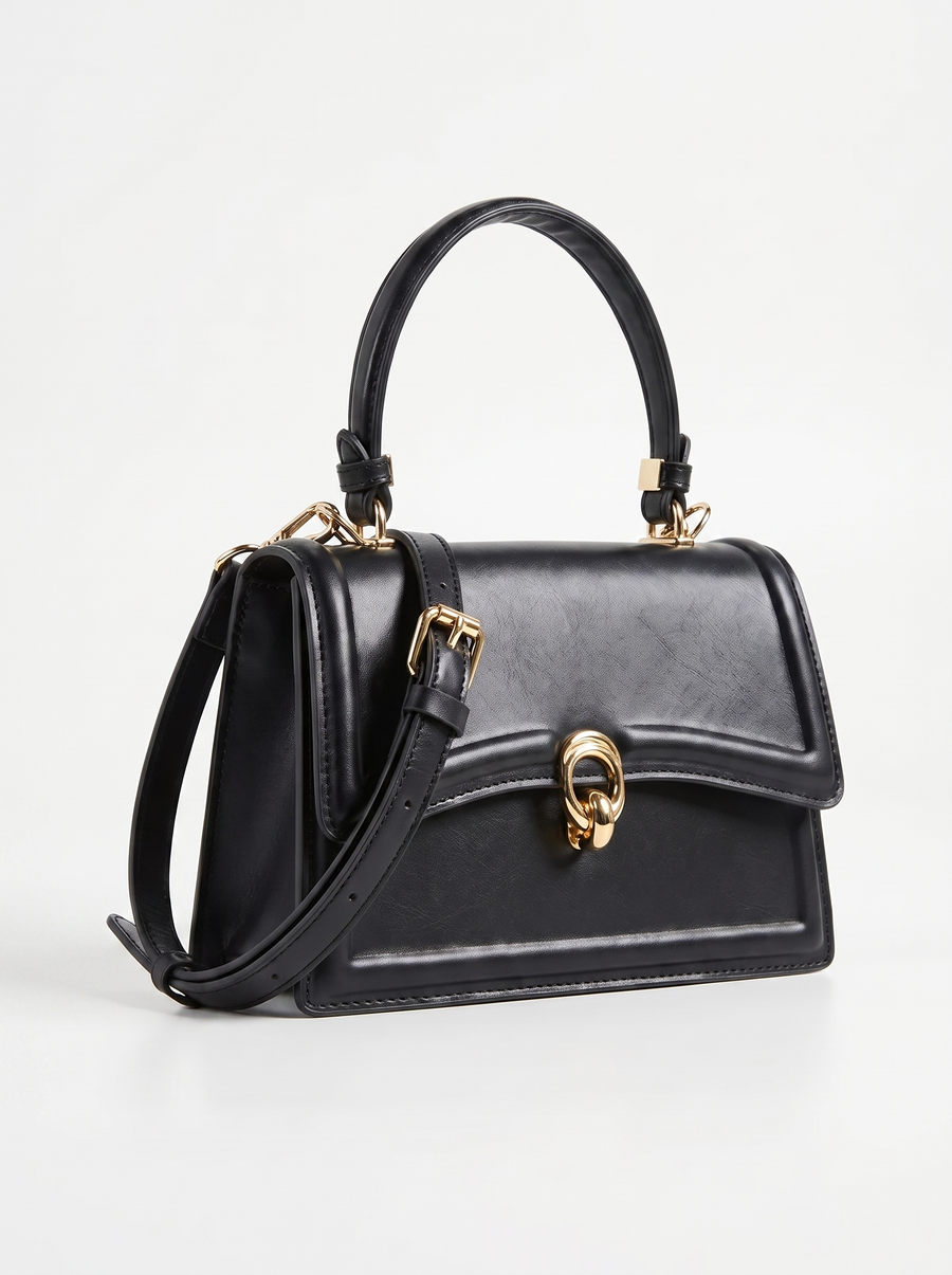 Sabella Gold Ring Flap Handbag