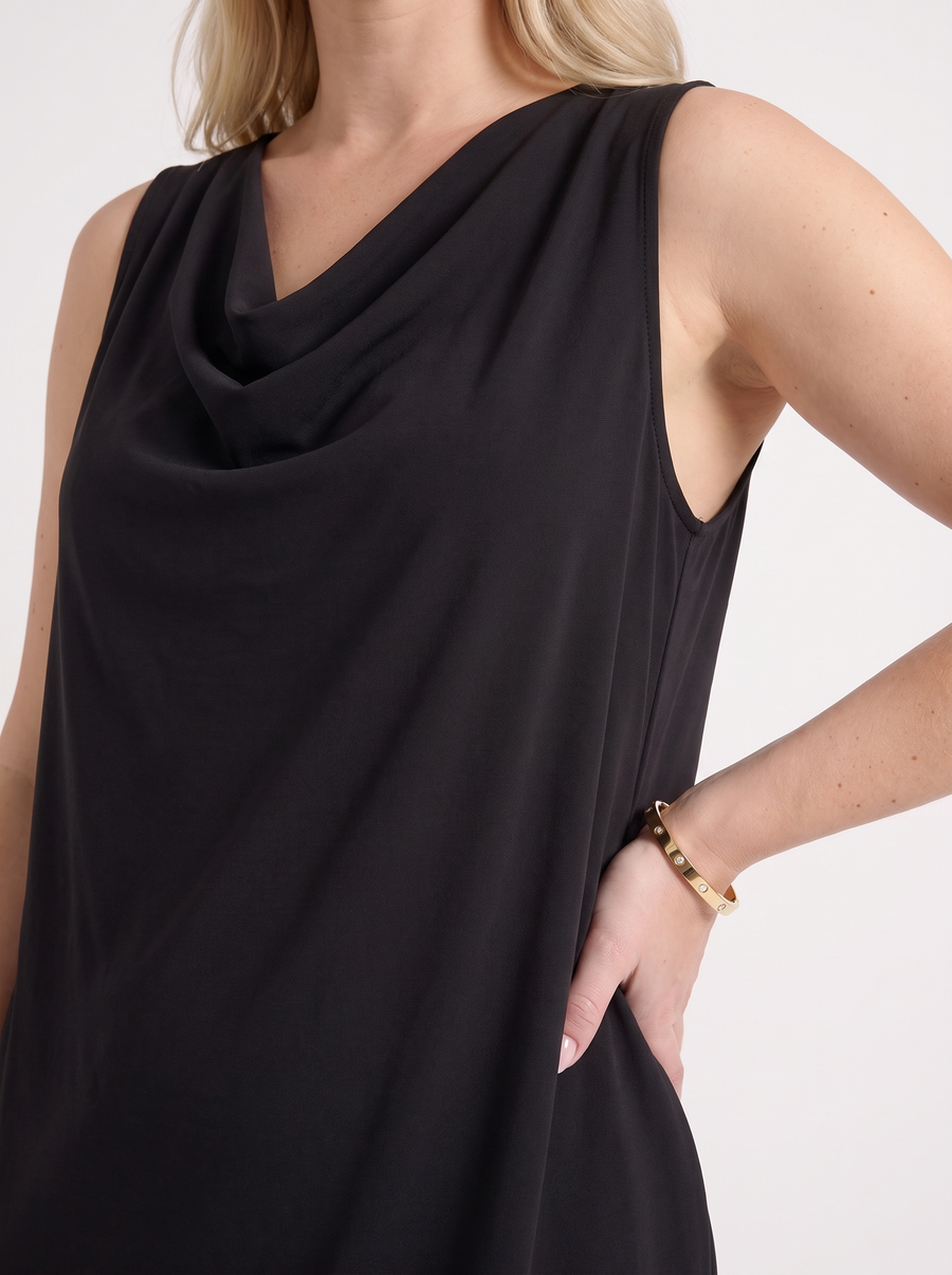 Leela Cowl Neck Sleeveless Mini Dress