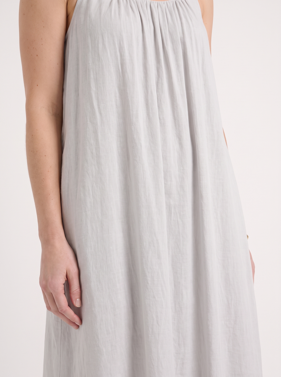 Darcy Ruched Neck Loose Maxi Dress