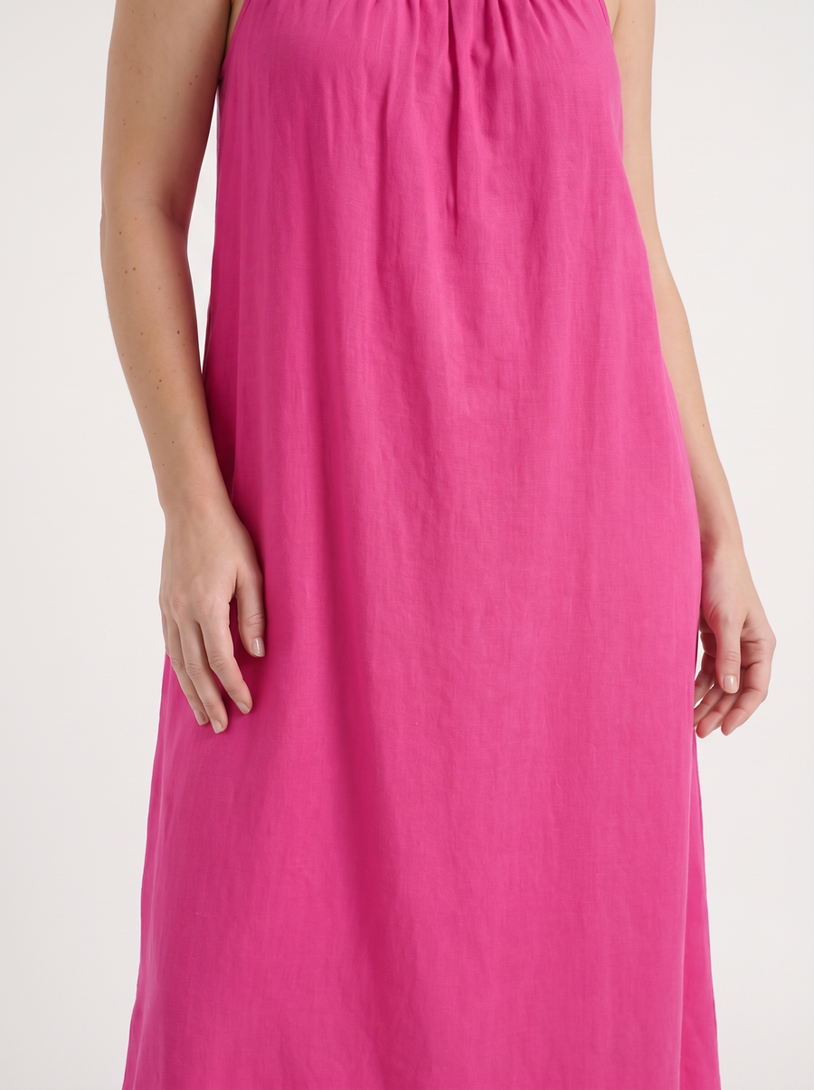 Darcy Ruched Neck Loose Maxi Dress