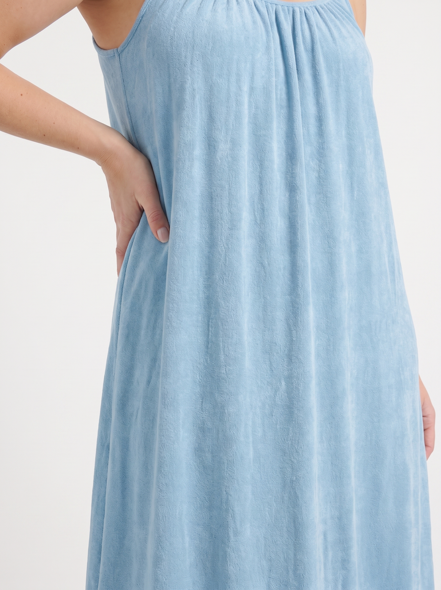 Darcy Ruched Neck Loose Maxi Dress