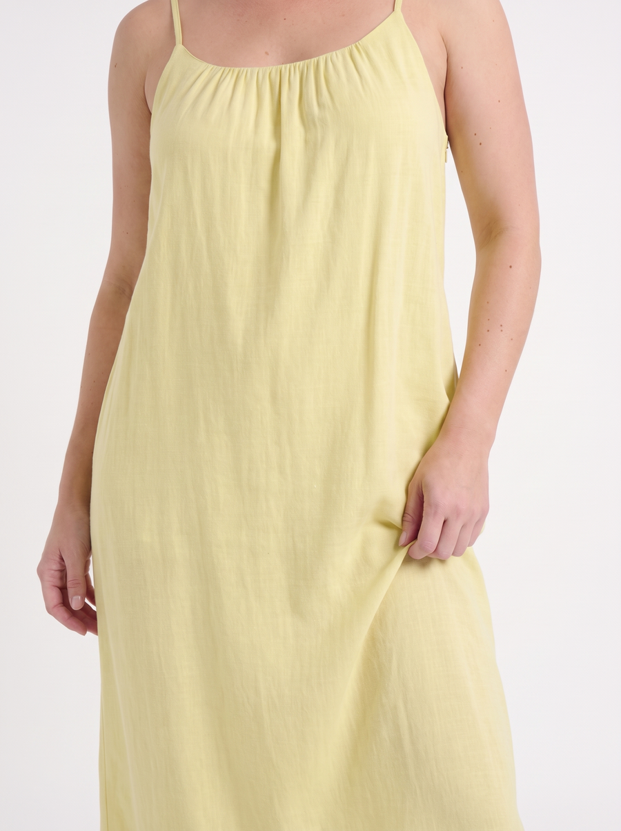 Darcy Ruched Neck Loose Maxi Dress