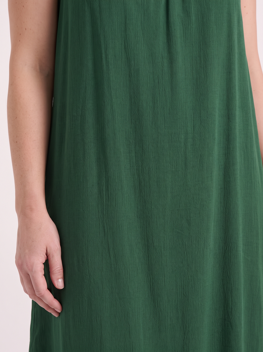 Darcy Ruched Neck Loose Maxi Dress