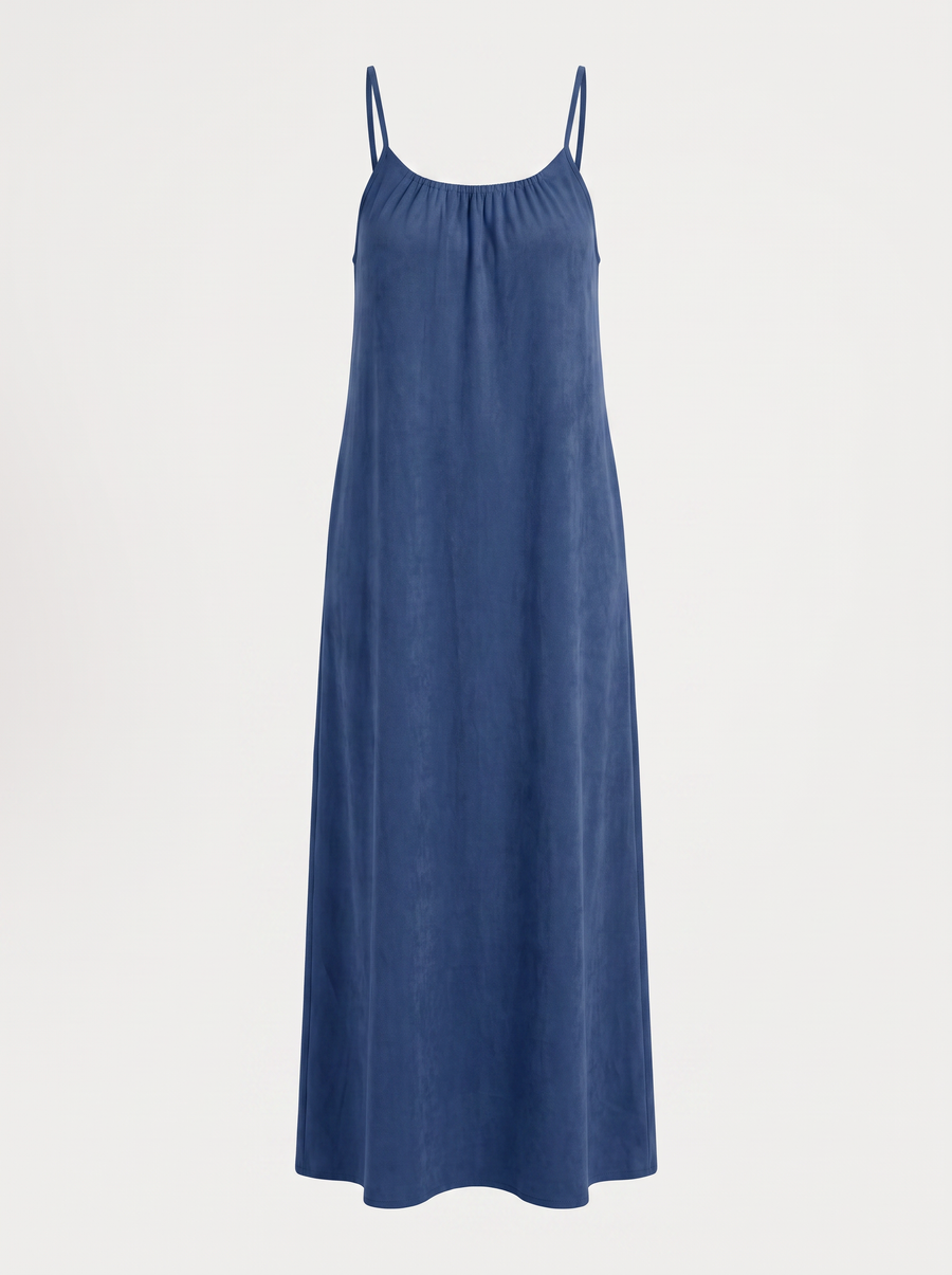 Darcy Ruched Neck Loose Maxi Dress