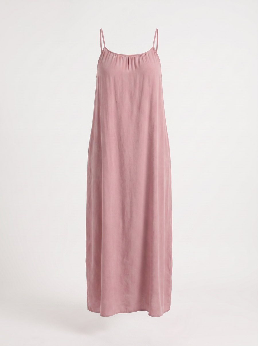 Darcy Ruched Neck Loose Maxi Dress