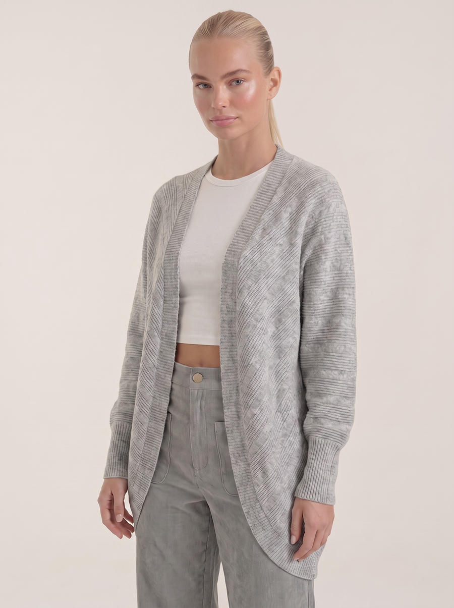 Cassandra Oversized Batwing Open Cardigan