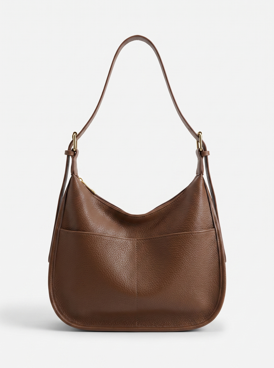 Abigail Front Pocket Half Moon Hobo Bag
