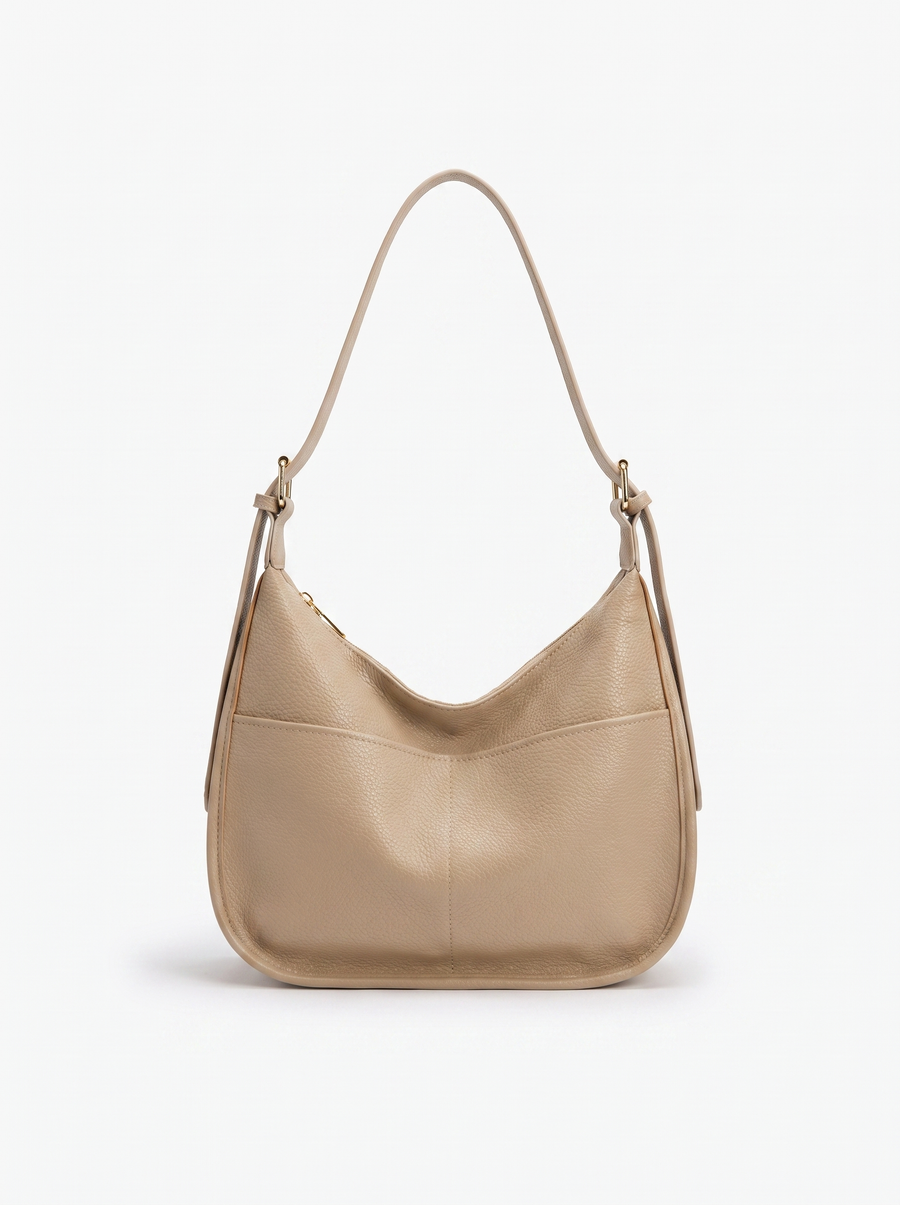 Abigail Front Pocket Half Moon Hobo Bag