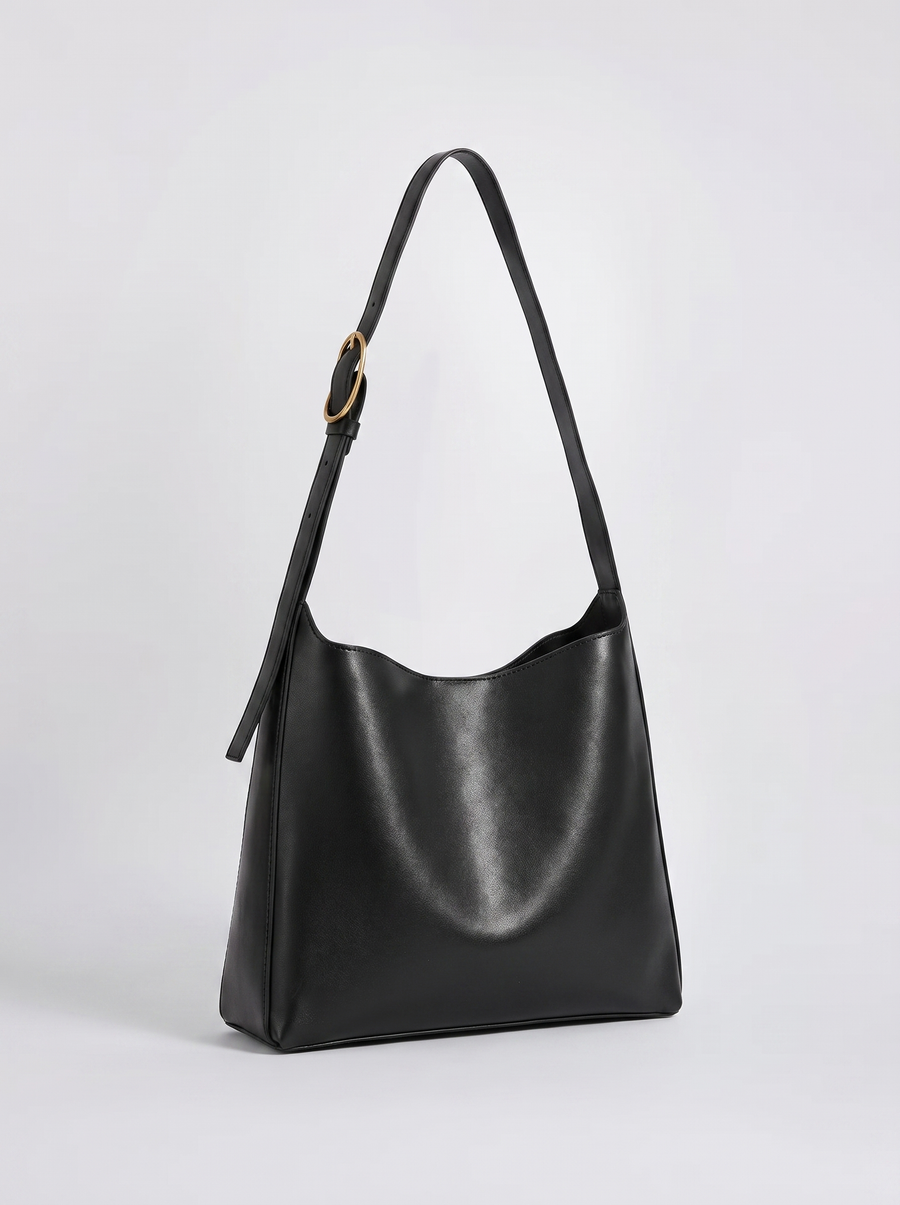Leni Slouchy Shoulder Bag with Buckle Strap