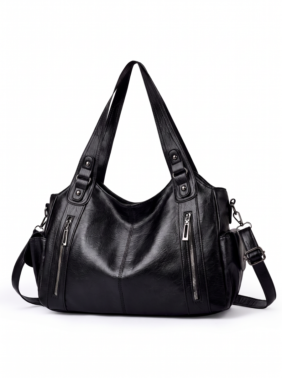 Anika Zip Detail Top Handle Bag