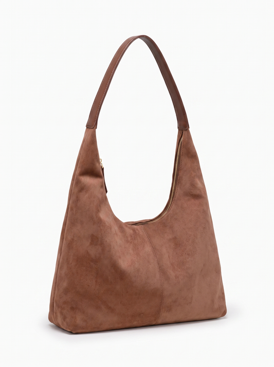 Rahel Zip Top Slouchy Hobo Bag