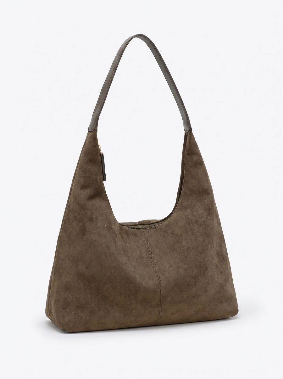 Rahel Zip Top Slouchy Hobo Bag