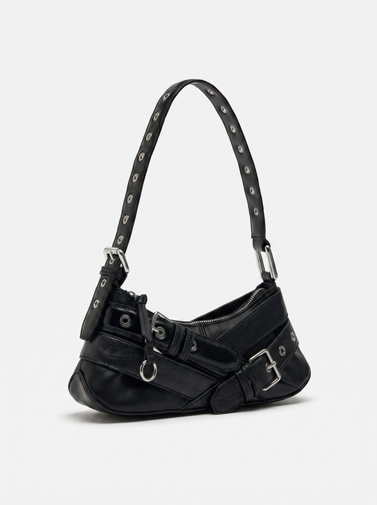 Joana Buckle Strap Hobo Bag